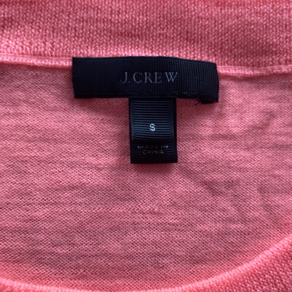 J Crew, neon orange, size medium sweater - Picture 2 of 4